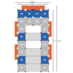 Plataforma flotante modular para moto de agua