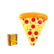 Superflotadores pizza hinchable acuático infantil