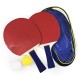 Juego de raqueta de tenis de Mesa con funda y 2 pelotas