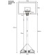 Canasta de baloncesto reglamentaria Raycool STARS 730