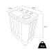 Lavadora portatil Tangarus Ibiza XL 8Kg